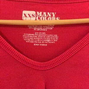 Big Bud Press XXS hot pink long sleeve shirt